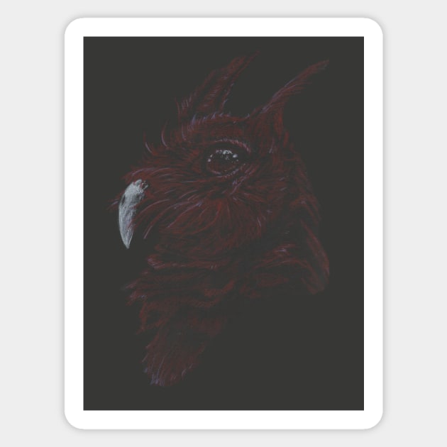 Red Owl Sticker by iethun